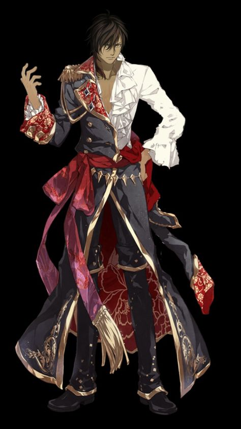 Ookurikara in Leons outfit (reines des fleurs) Pirate Captain Outfit Male, Formal Pirate Outfit Male, Pirate Outfit Men Drawing, Pirate Drawing Male, Fancy Pirate Outfit, Anime Pirate Guy, Male Pirate Outfit, Fantasy Pirate Outfit, Pirate Character Design Male