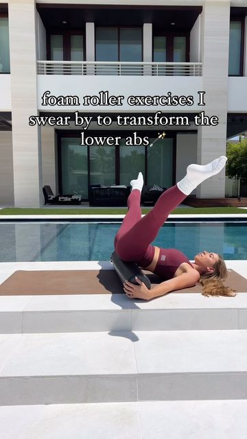 Jordan Artman on Instagram: "You have to try this lower ab focused foam roller workout for your next at home Pilates style movement!🪄Wearing the Shakti set in Cherry from @koshafit - use code FOUNDER to save♥️ 
•
•
#athomepilates #athomeworkout #foamrollerexercises #deepcore #lowerabs #workoutsforwomen" Ab Pilates, Foam Roller Workout, Pilates Style, At Home Pilates, Next At Home, Home Pilates, Roller Workout, Foam Roller Exercises, Lower Abs Workout