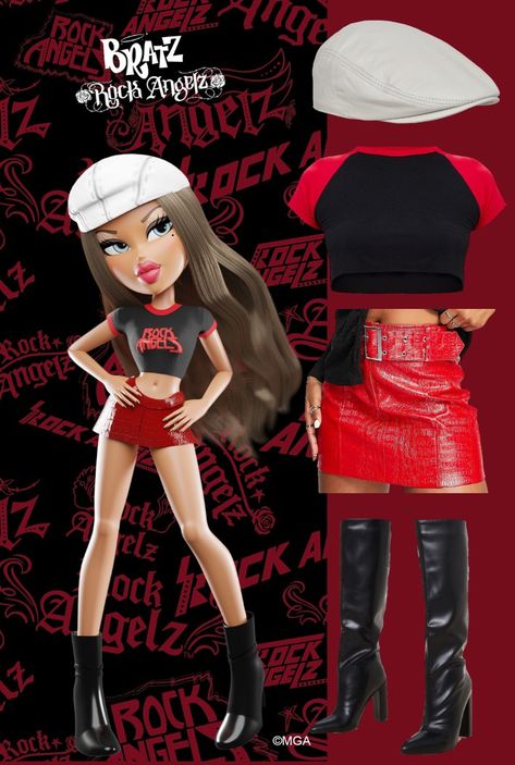 Brats Costume, Brats Costume Ideas, Bratz Halloween Costume Ideas, Y2k Bratz Inspired Outfits, Brats Inspired Outfits, Bratz Doll Outfits Halloween Jade, Jade Bratz Movie Outfits, Cloe Bratz Outfits Halloween, Bratz Outfits Inspiration Yasmin