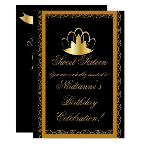 Royal Coronation, Flower Invitation, Holiday Flyer, Disney Gifts, Sweet Sixteen, Star Wars Gifts, Custom Invitations, Birthday Celebration, Chalkboard Quote Art