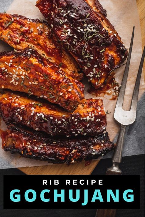 Gochujang Ribs, Boneless Country Style Pork Ribs, Keto Korean, Asian Ribs, Barbecued Ribs, Ribs In The Oven, Pork Ribs Grilled, Glazed Ribs, Korean Pork