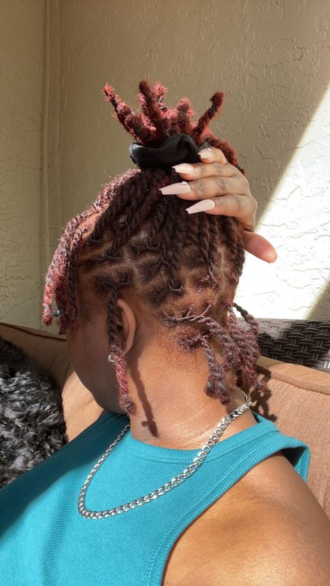 Two Strand Ponytail Locs, Two Strand Styles On Locs, Starter Locs Two Strand Twist Short, Really Short Locs, Two Strand Twist Styles, Two Strand Twist Locs, 2 Strand Twist Styles, Twist Locs, Two Strand Twist Hairstyles