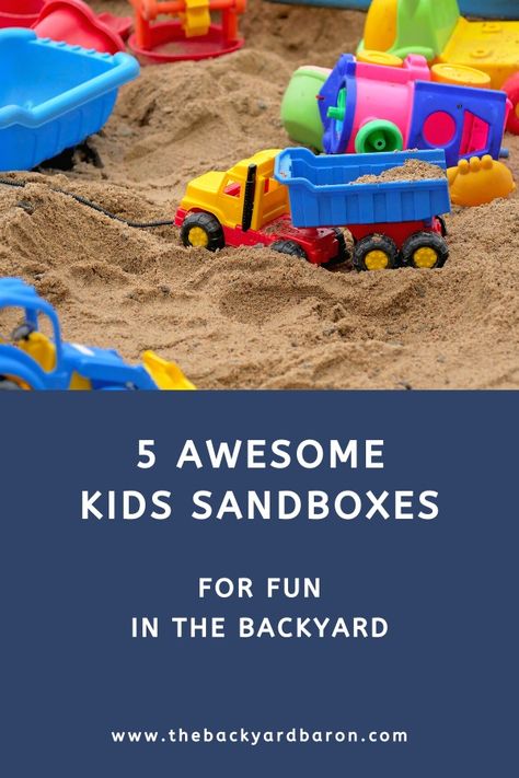 5 Best Kids Sandboxes with Cover Sandbox Design, Sandbox With Cover, Sandbox Cover, Backyard Sandbox, Wooden Sandbox, Backyard Kids, Kids Sandbox, Backyard Toys, Sand Play