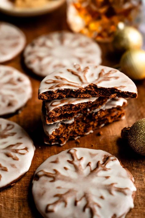 Glazed Gingerbread Cookies, Bourbon Molasses Cookies, Gingerbread Molasses Cookies, Molasses Glaze, Stamped Gingerbread Cookies, Stamped Cookies, Boozy Cookies, Bourbon Cookies, Coconut Pecan Cookies