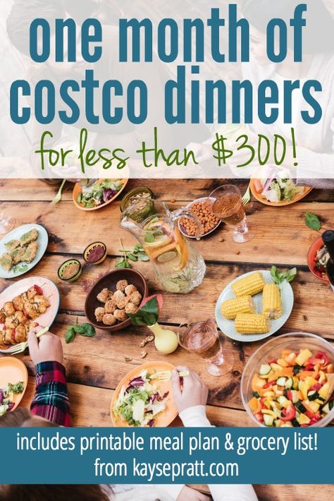 Costco Meal Plan, Costco Meals, Meal Plan Grocery List, Budget Meal Planning, Tasty Dinner, Make Ahead Meals, Frugal Meals, Cheap Meals, Budget Meals