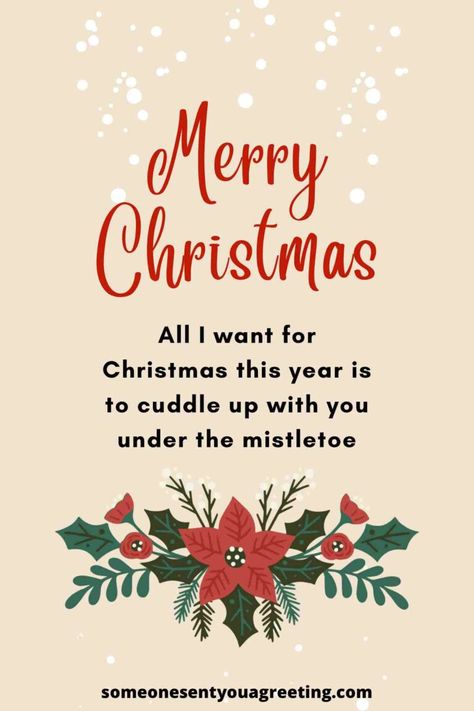 Romantic, sweet and funny Christmas wishes for your boyfriend to let him know how much you enjoy spending the holidays with him Wish For Boyfriend, Funny Christmas Messages, Big Christmas Gifts, Funny Christmas Wishes, Romantic Funny, Boyfriend Funny, Christmas Sentiments, Message For Boyfriend, Christmas Wish