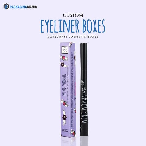 𝐄𝐲𝐞𝐥𝐢𝐧𝐞𝐫 𝐏𝐚𝐜𝐤𝐚𝐠𝐢𝐧𝐠 𝐁𝐨𝐱𝐞𝐬 have the ability to make a beauty brand successful in the market. These custom designed boxes help you in creating an appealing yet glamourizing eyeliner packaging that can help you to lure more audience towards your brand Eyeliner Packaging, Cosmetic Box, Emily In Paris, Packaging Boxes, Packaging Solutions, Argan Oil, Custom Boxes, Licorice, Box Design