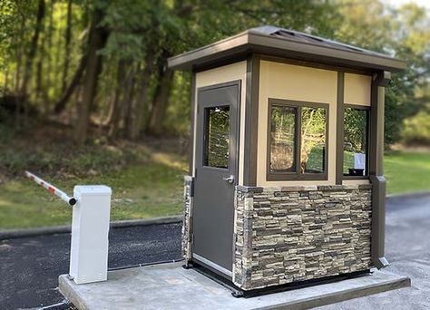 Guard Booth, Security Booth, Guard House, Pool House Plans, Jewellery Shop Design, Driveway Design, Wellness Resort, Homestead Living, Architecture Design Drawing