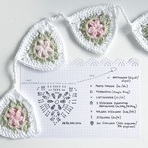 Gardenflower Magic Ring, Granny Squares, Granny Square, Crochet Pattern, Crochet Patterns, Crochet, Pattern