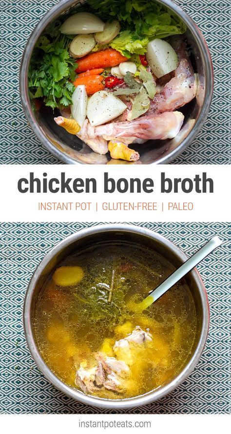 Bone Broth Instant Pot, Chicken Bone Broth Recipe, Make Chicken Broth, Risotto Dishes, Chicken Bone Broth, Bone Broth Recipe, Tandoori Masala, Instant Pot Soup, Broth Recipes