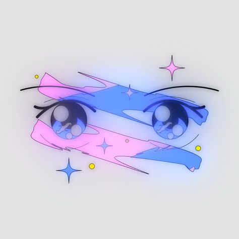 Sailor Moon, Moon, Stars, Pink, Blue, Instagram