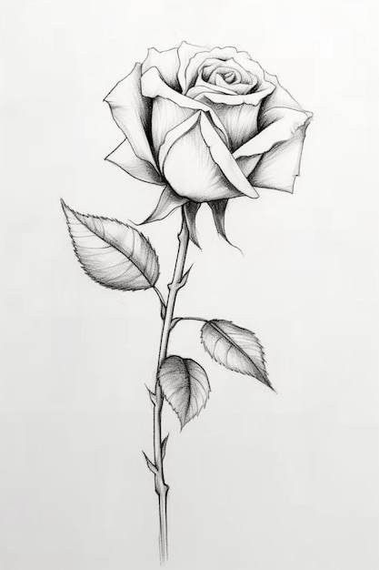 Black And White Rose Tattoo, Pirate Ship Tattoos, Rose Drawing Simple, Band Tattoos For Men, White Rose Tattoos, Rose Drawing Tattoo, Rose Sketch, Rose Tattoo Design, Unique Tattoo Designs