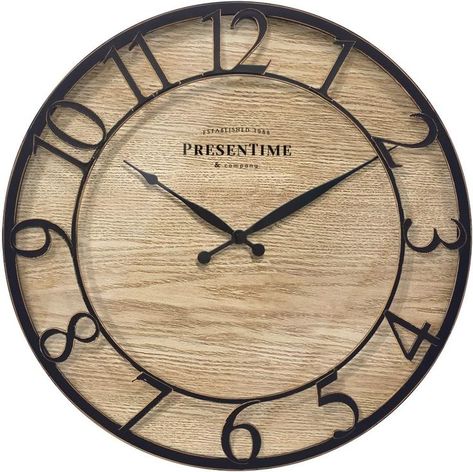 Kitchen Clocks Wall Ideas, New England Home Decor, Clock Face Design, Farmhouse Clock, Farmhouse Clocks, House Extension Plans, Elegant Farmhouse, Farmhouse Wall Clock, Rustic Wall Clocks