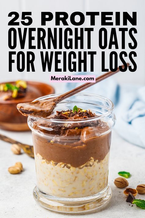 Proats 101: 25 Protein Overnight Oatmeal Recipes for Weight Loss Overnight Oats Recipe Easy, Best Overnight Oats Recipe, Protein Overnight Oats, Overnight Oatmeal Recipes, Oat Recipes Healthy, Smoothies Vegan, Overnight Oats Recipe Healthy, Postre Keto, Overnight Oats Healthy