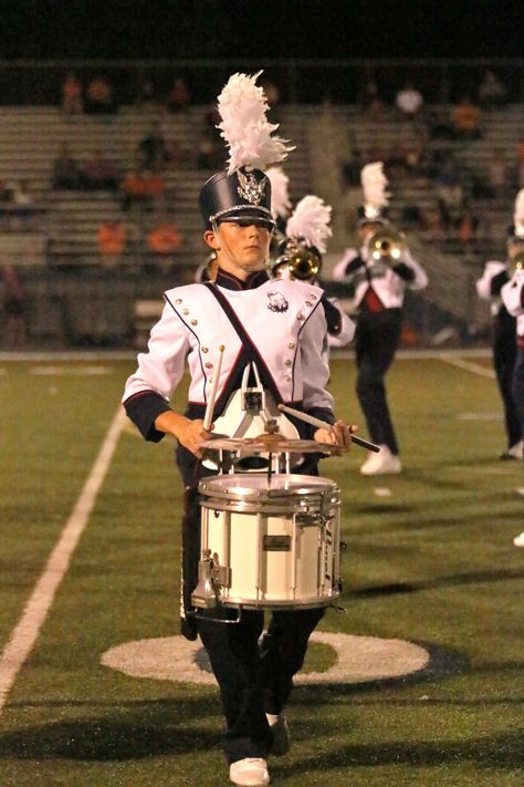 Marching Band Pictures, Marching Snare, Marching Band Uniforms, High School Marching Band, Liberty High School, Band Uniforms, Band Nerd, Band Camp, Band Geek