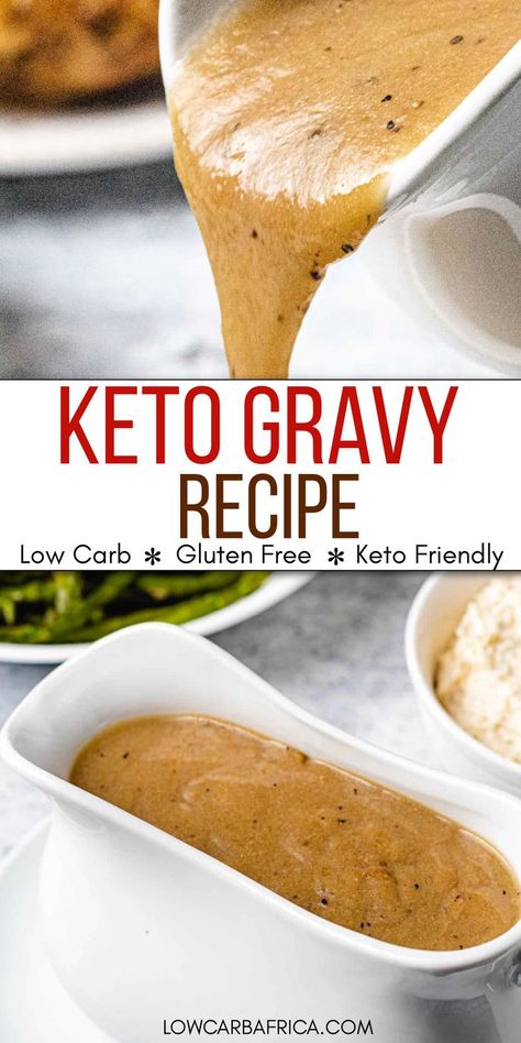 Low Carb Gravy, Brown Gravy Recipe Easy, Keto Gravy, Buffalo Chicken Wings Recipe, Brown Gravy Recipe, Homemade Gravy Recipe, Easy Gravy Recipe, Thanksgiving Dinner Menu, Low Carb Sauces