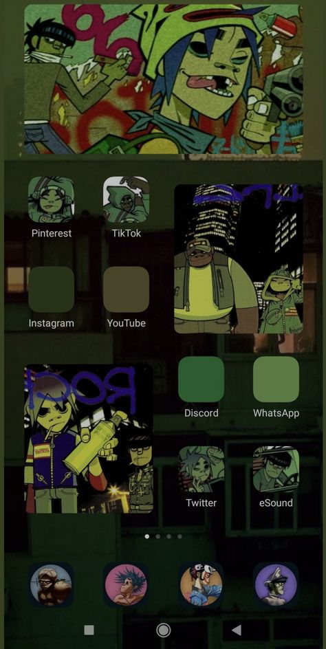 Gorillaz Phone Case, Gorillaz Phone Theme, Gorillaz Wallpaper, Gorillaz Band, Cool Pics, Silly Bands, Pretty Backgrounds, Cap Decorations, Iphone Homescreen Wallpaper