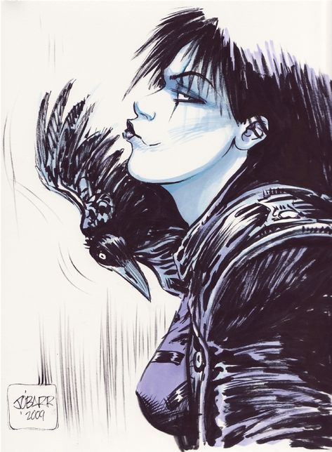 Female Crow by Joe O'Barr The Crow Comic, Crow Comic, The Crow, Art Gallery Room, Gallery Room, Comic Art, Art Gallery, Art