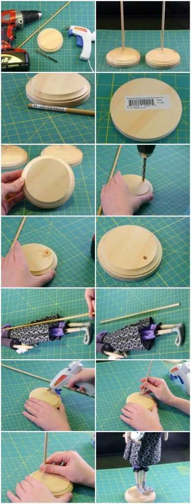 Diy Doll Stand, Art Doll Tutorial, Accessoires Barbie, Doll Making Tutorials, Tilda Doll, Barbie Diy, Doll Stands, Sewing Dolls, Doll Tutorial