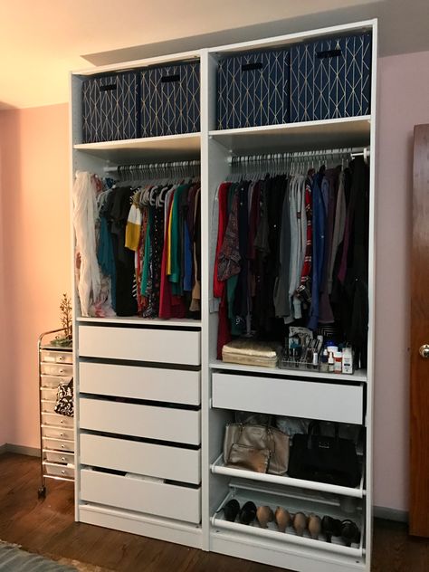 Small Wardrobe Design With Shoe Rack, Closet With Shoe Rack, Shoe Rack In Closet, Shoe Rack Ideas, Men's Closet, Modern Shoe Rack, Closet Organization Ideas, Bookshelves In Bedroom, Shoes Rack