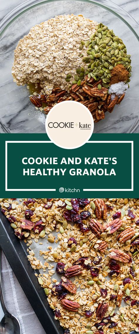 Basic Granola Recipe, Cookie And Kate, Granola Cookies, Winter Snack, Granola Recipe Healthy, Best Granola, Granola Recipe Homemade, Granola Healthy, Granola Recipe