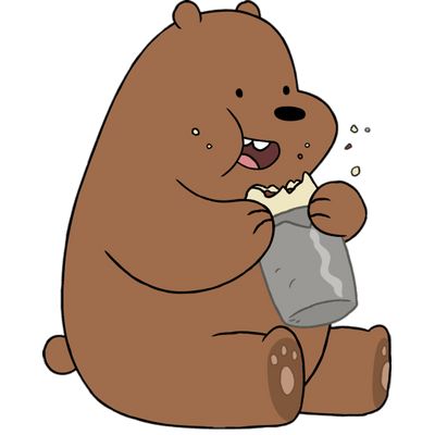 Beruang Grizzly, Bear Eating, We Bare Bears Wallpapers, Chibi Cat, Ice Bear, Ice Bears, We Bear, We Bare Bears, Bare Bears