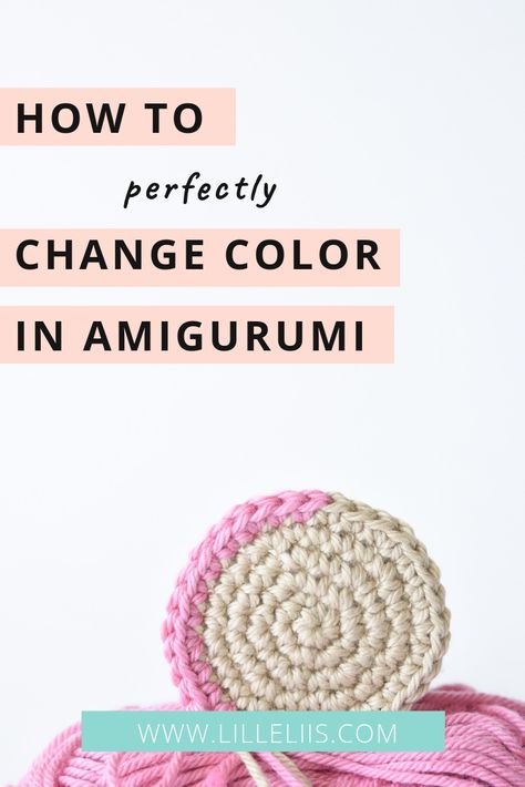 How To Amigurumi Tutorials, Amugari Crochet, Amigurumi Tips And Tricks, Amigurumi Shapes, Amigurumi Tips, Change Colors In Crochet, Crochet Hack, Crochet Tips, Amigurumi Tutorial