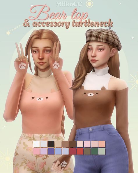 Sims 4 Maxis Match Kawaii, Chubby Sims 4 Cc, Sims 4 Cc Mm Accessories, Sims 4 Plus Size Cc, Sims 4 Soft Cc, Sims 4 Cas Cc Maxis Match, Ts4mm Clothes, Sims 4 Cc Clothes Mm, Sims 4 Accessory Top