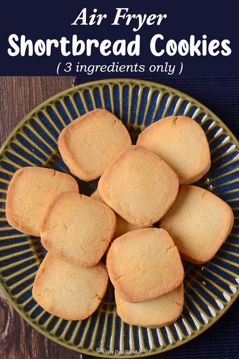 Air fryer Cookies (3 ingredients) Air Fryer Cookies, Cookies 3 Ingredients, Airfry Recipes, Air Fryer Cake Recipes, Eggless Cookie Recipes, Air Fryer Recipes Dessert, Air Fryer Recipes Snacks, Plain Cookies, Air Fryer Cooking Times