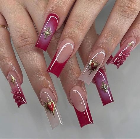 Colored Acrylic Nails, Classy Acrylic Nails, Unique Acrylic Nails, Long Square Acrylic Nails, Acrylic Nails Coffin Short, Pink Nail, Pink Acrylic Nails, Square Acrylic Nails, Fire Nails