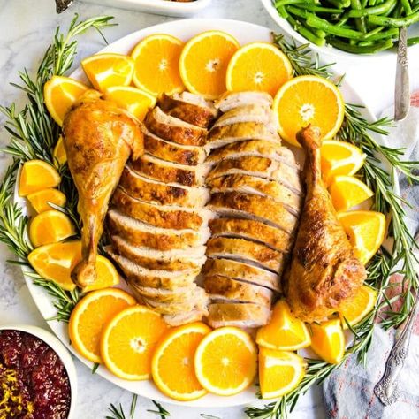 Citrus Herb Roasted Turkey, Recipes For Dinner Party, Citrus Turkey, Herb Roasted Turkey Breast, Homemade Turkey Gravy, Perfect Roast Turkey, Turkey Roast, Herb Roasted Turkey, Turkey Gravy Recipe