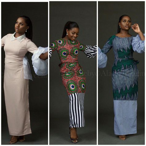 Alainé by Celine has put a new look to the traditional Iro and Buba by creating some extraordinary pieces that have the infusion of both Western and Nigerian elements.  … #latestfashiontrends Anita Adetoye, Iro And Buba, Glam Team, African Dresses For Kids, African Fashion Designers, African Print Dress Designs, Model Makeup, African Print Dress, Classy Dress Outfits