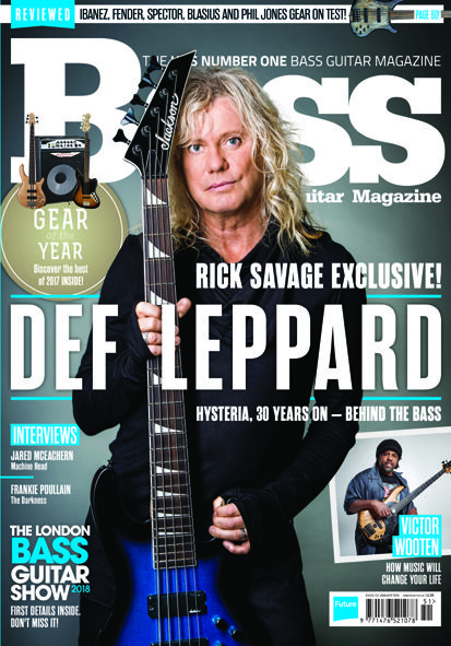 Rick Savage - Bass Guitar Magazine -Def Leppard Studio Editorial Photography, Victor Wooten, Studio Editorial, Def Leppard Rick Savage, Rick Sav Savage, Def Leppard Hysteria, Phil Jones, Rick Savage, Guitar Magazine