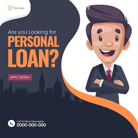 Loan Banner Design, Loan Poster Design, Loan Poster, Building Banner, Cartoon S, Mortgage Protection Insurance, Mortgage Quotes, Vector House, Easy Loans