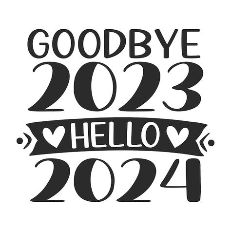 Vector goodbye 2023 hello 2024 | Premium Vector #Freepik #vector #christmas #vector #christmas-tree #new-year Hello 2024, Hello 2023, Christmas Vector, Vector Christmas, New Year Card, Premium Vector, Graphic Resources, Christmas Tree, Christmas