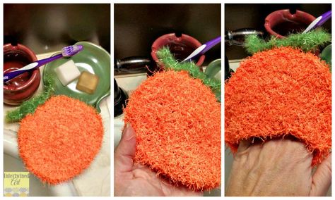 Homemade Scrubbies, Crochet Orange, Exfoliating Mitt, Crochet Hack, Moms Crafts, Spa Day At Home, All Free Crochet, Crochet Dishcloths, Ceramics Projects