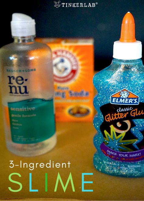 Homemade Slime With Glue, Glitter Glue Slime Recipes, Diy Slime No Glue, Slime Recipe With Contact Solution, Baking Soda Slime, Glitter Carnaval, Slime With Contact Solution, Glitter Slime Recipe, Slime Easy