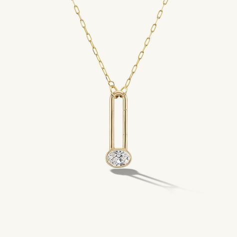 Our newest take on the love lock is now functional. It features a cultivated .7-carat pear, oval, or princess diamond set in a bezel on a solid 14k gold base. A functional latch opens and closes, acting as a clasp that holds a chain together to create a complete necklace. Locks and chains are sold separately, but now through 04/28, we’re gifting a FREE special edition flutter chain necklace when you purchase a lock. Shop now online. . . . . . . . . . #sophieratnerjewelry #sophieratner #srj... Tiny Pendant, Love Lock, Custom Bridal, Princess Diamond, Diamond Set, Acting, Pear, Chain Necklace, Fine Jewelry