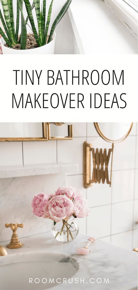 Do you have a tiny bathroom? Are you bored of your old bathroom design, and want some tiny bathroom inspiration? When it's time to update your small, boring bathroom and give it a brand new stylish, and spacious look, RoomCrush.com has you covered. In this article, we will help you transform your bathroom into an elegant space with these tiny bathroom decor ideas! Here are ideas to update your tiny bathroom with style and make it look bigger and spacious. Tiny Bathroom Makeover Ideas, Tiny Modern Bathroom, Tiny Bathroom Decor Ideas, Tiny Bathroom Decor, European Bathroom Design, Update Small Bathroom, Tiny Bathroom Makeover, Bathroom Makeover Ideas, Glass Shower Panels