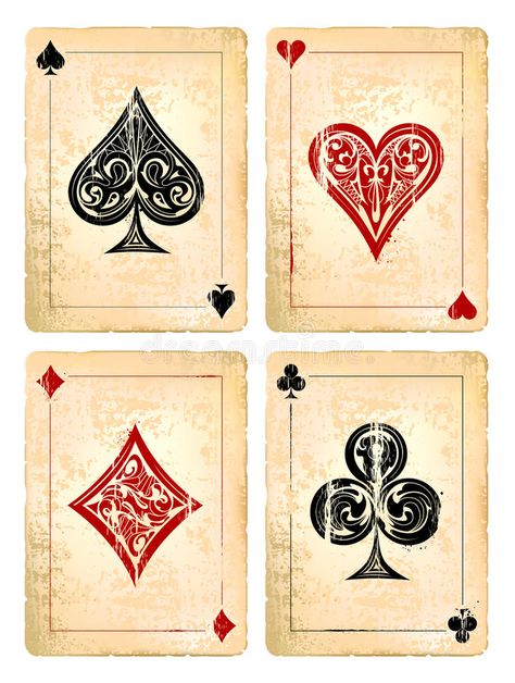 Ace Of Diamond Card, Poker Card Art, Heat Illustration, Swirl Symbol, Card Symbols, Grunge Heart, Kartu Remi, Cards Poker, Playing Cards Art