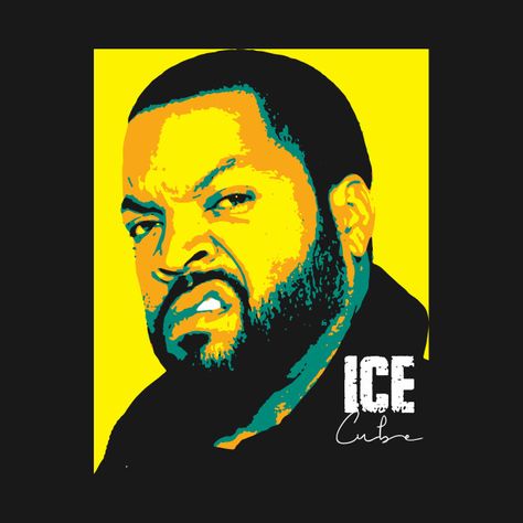 Ice Cube Rapper, Old School Pictures, Heart Ice, Pop Cubes, Eazy E, Hip Hop Artwork, Relief Printing, Hip Hop Art, School Pictures