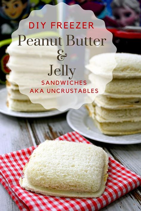 Kid Plates, Freezer Snacks, Freezer Meals Recipes, Meals That Freeze Well, Premade Meals, Postpartum Prep, Frozen Recipes, Freezer Sandwiches, Peanut Butter Jelly Sandwich