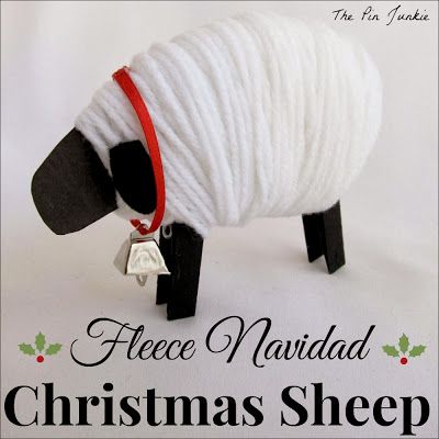 Fleece Navidad, Christmas Sheep, Sheep Crafts, A Sheep, Navidad Christmas, The Sheep, Christmas Ornaments To Make, Xmas Crafts, Christmas Inspiration