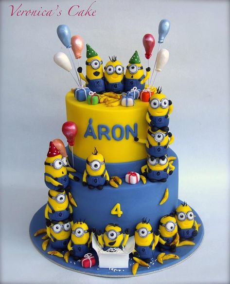 Minion Sheet Cake Ideas, Despicable Me Birthday Cake, Minion Birthday Party Cake, Minions Cake Ideas, Minion Cake Ideas, Minion Theme Cake, Minion Cake Design, Minions Birthday Cake, Spiderman Torte