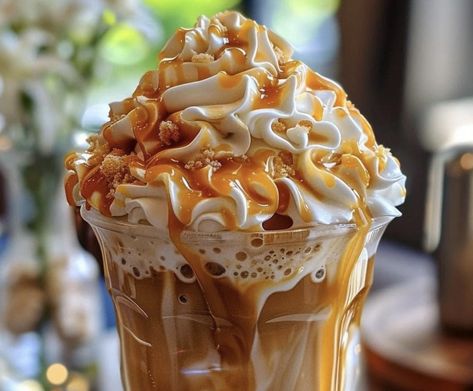 ☕ Caramel Macchiato Frappuccino 🍮

Ingredients:
- 1 cup strong brewed coffee, cooled
- 1/2 cup milk (any kind)
- 2 cups ice
- 1/4 cup caramel sauce, plus extra for drizzling
- 2 tablespoons vanilla syrup
- Whipped cream, for topping

Instructions:
1. In a blender, combine the cooled coffee, milk, ice, caramel sauce, and vanilla syrup. Blend until smooth and frothy.
2. Pour the mixture into a glass.
3. Top with whipped cream and drizzle with extra caramel sauce.

Prep Time: 5 minutes | Total Time: 5 minutes | Servings: 1

Enjoy this refreshing caramel macchiato frappuccino! 🍹✨
￼ Vanilla Syrup, Caramel Macchiato, Brewed Coffee, Coffee Milk, Caramel Sauce, Coffee Brewing, 2 Cups, Whipped Cream, 1 Cup