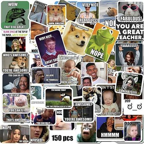 Meme Stickers/Meme Reward Stickers for Teachers 150pcs No Repetition Stickers For Teachers, Sticker Meme, Employee Rewards, Student Rewards, Creative Teaching Press, Cartoon Designs, Counseling Activities, Reward Stickers, Motivational Sticker