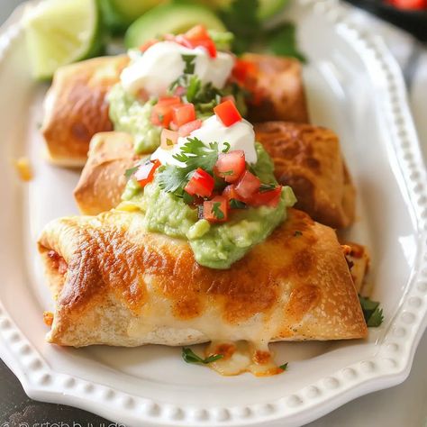 Baked Chicken Chimichangas Baked Chicken Chimichangas Oven, Baked Chimichangas, Baked Chicken Chimichangas, Creamy Garlic Parmesan Chicken, Creamy Chicken Dinner, Creamy Garlic Parmesan Sauce, Chicken Chimichangas, Creamy Parmesan Sauce, Chicken Life