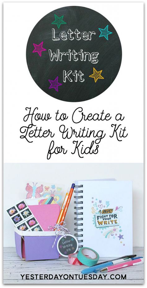 Diy Letter Writing Kit, Letter Writing Kit, Grandma Camp, Pen Pal Kit, Shadow Box Memory, Free Printable Tags, Pen Pals, Good Readers, Letters For Kids