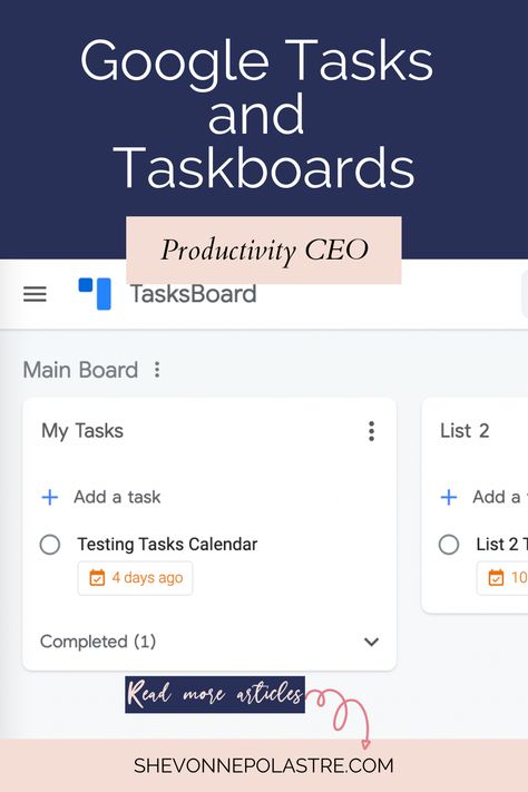 Google Tasks and TasksBoard How To Use Google Calendar As A Planner, Google Tasks Tips, Google Organization, Time Blocking Schedule, Task Calendar, Google Tasks, Corporate Life, Career Motivation, Google Keep