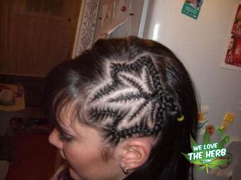 Weed Braids! :) Guest Hair, Crazy Funny Pictures, Funky Hairstyles, Funny Picture, Crazy Funny, Puff And Pass, Love Hair, Hair Dos, Pretty Hairstyles